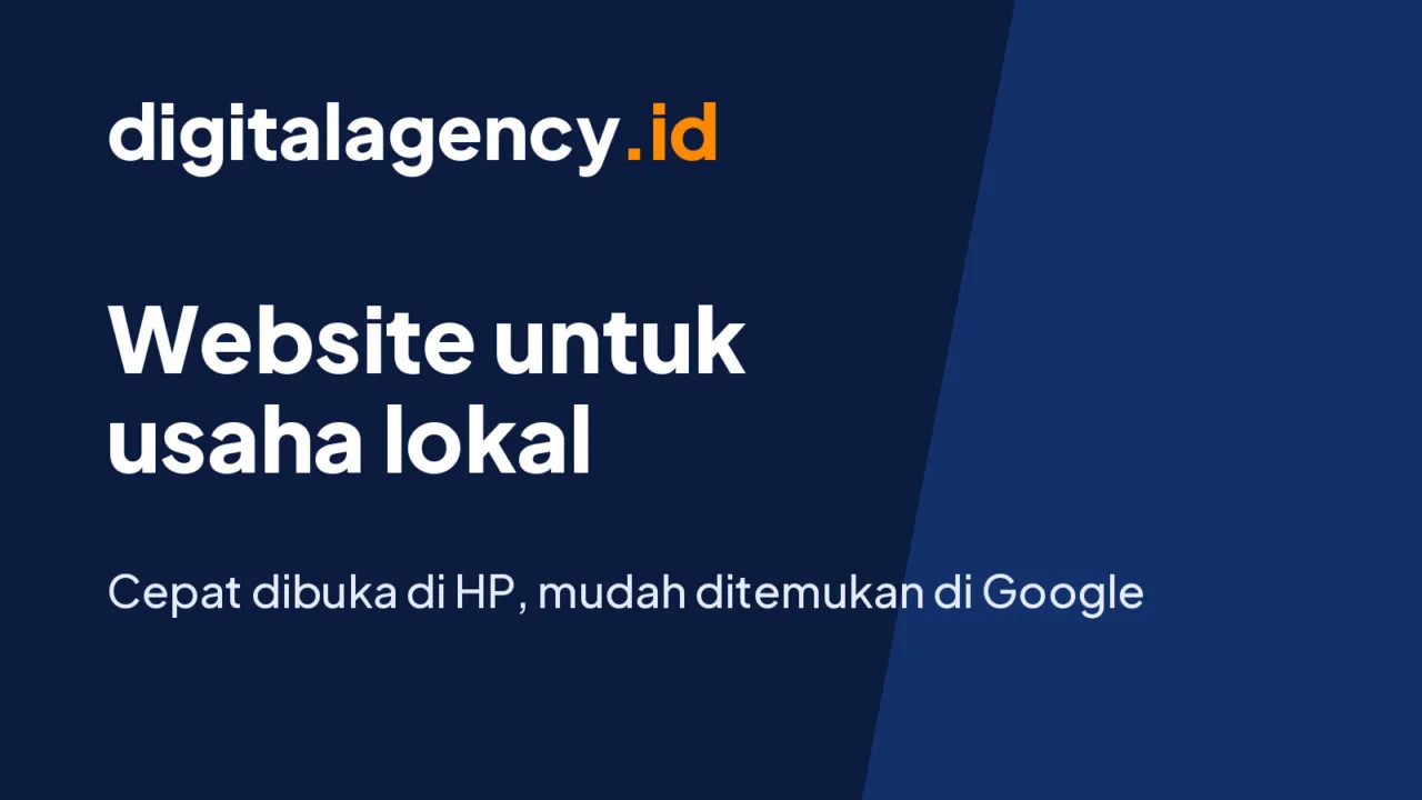 Ilustrasi layanan pembuatan website untuk usaha lokal. (Gambar: digitalagency.id)