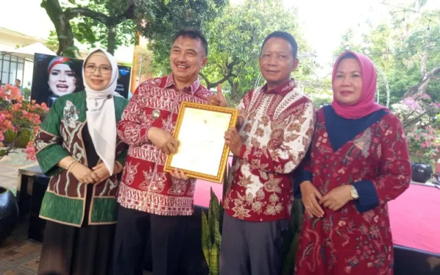Purna Bhakti Sekretaris Daerah Kota Bekasi, H Djunaedi, Kamis pagi. (foto Nugie)