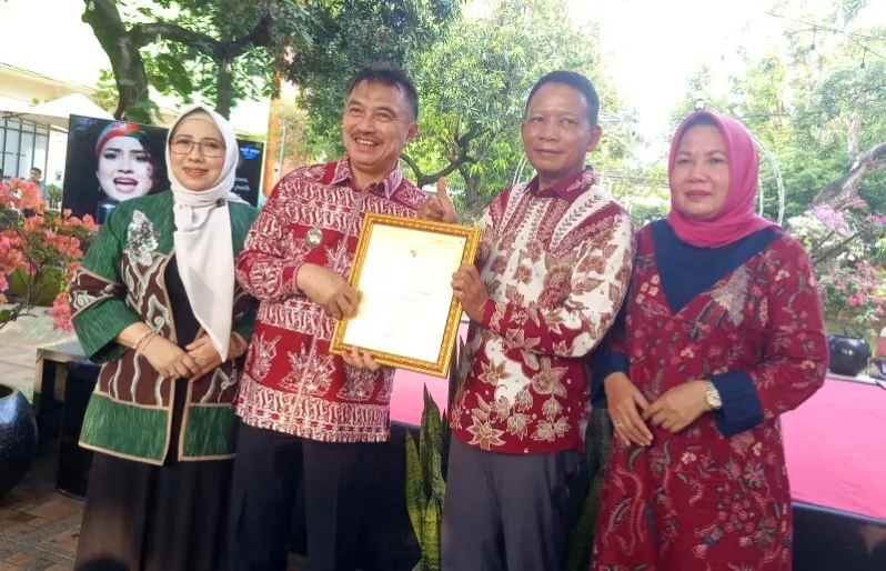 Purna Bhakti Sekretaris Daerah Kota Bekasi, H Djunaedi, Kamis pagi. (foto Nugie)
